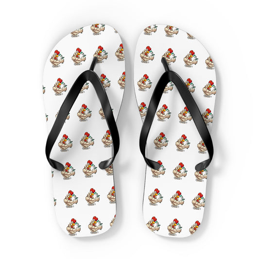 Rooster's Logo Flip Flops