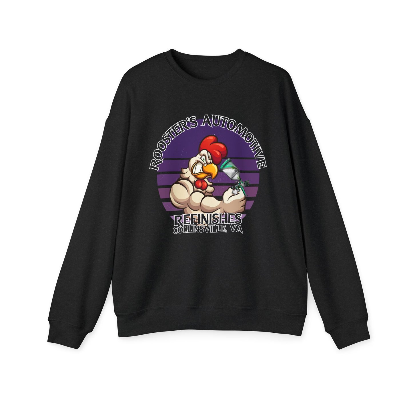 Rooster's Purple Deco Unisex Sweatshirt