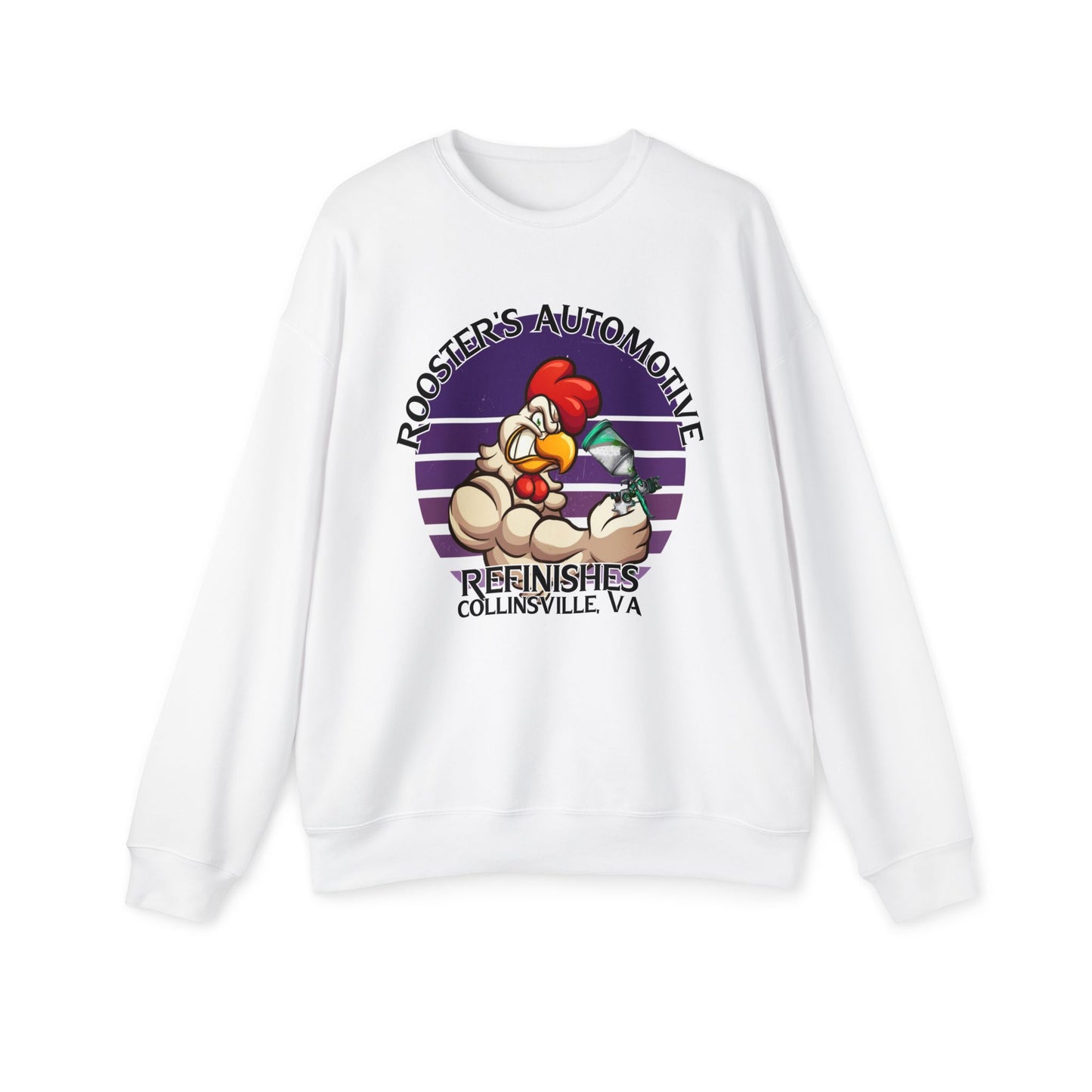 Rooster's Purple Deco Unisex Sweatshirt