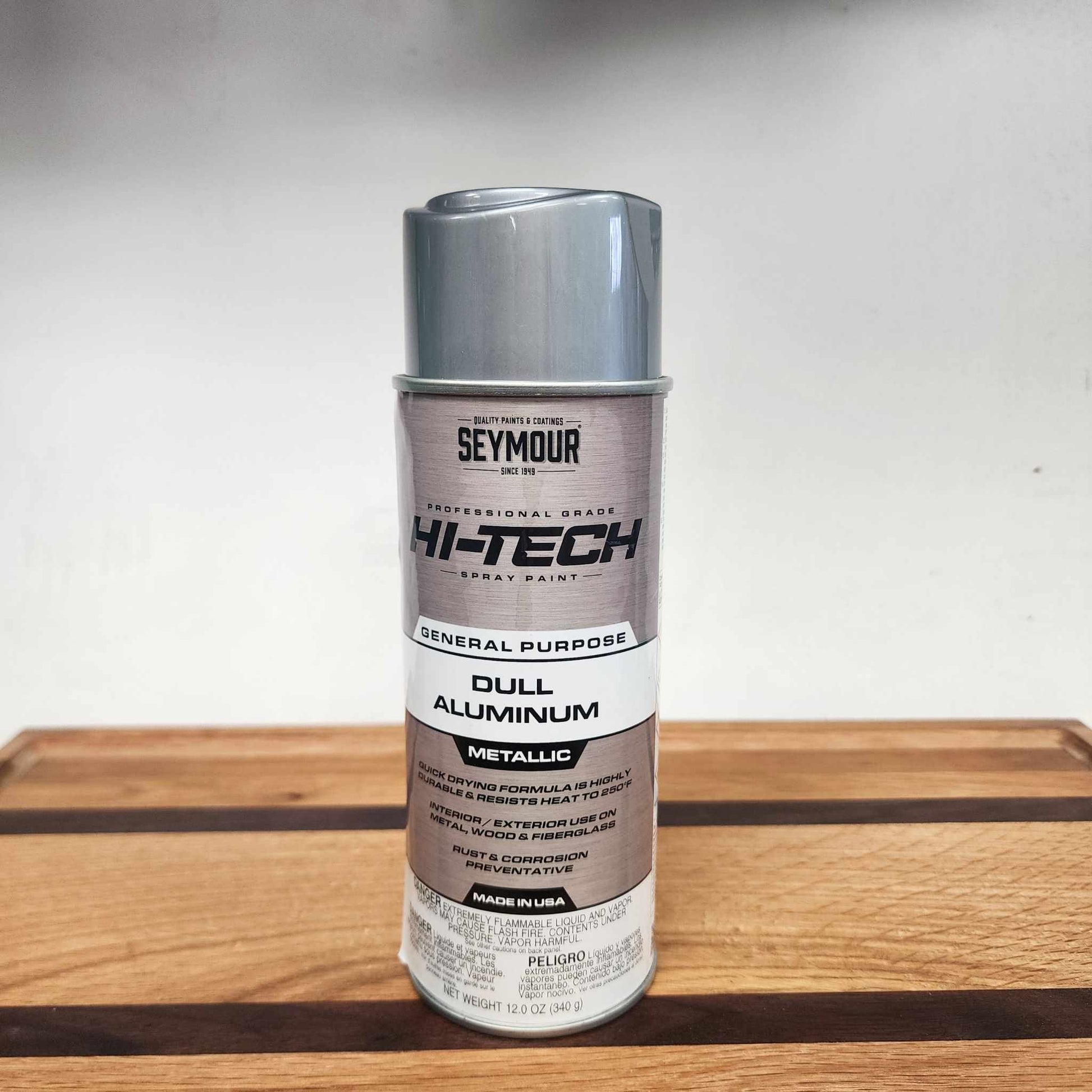 Seymour EN-71 Hi-Tech Engine Spray Paint – Dull Aluminum 12 oz