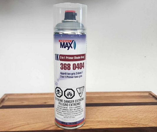Spraymax 3680404 1k 3 in 1 Primer Shade Gray