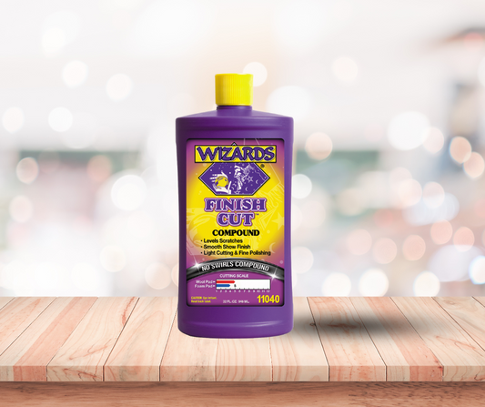 Wizards Finish Cut – fine polishing compound bottle