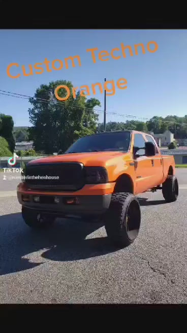 Techno Orange Pearl Automotive Paint