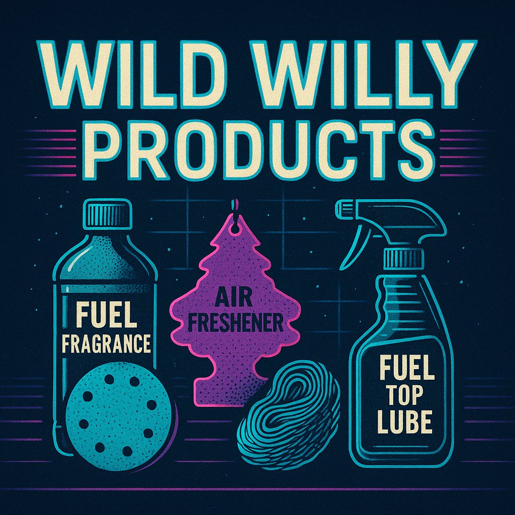 Wild Willy Automotive Products – Fuel Fragrances, Air Fresheners, Speed Detailer, and Fuel Top Lube