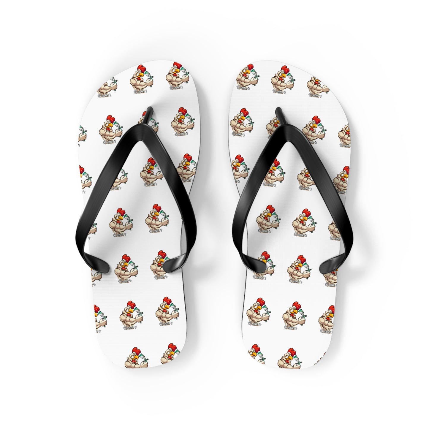 Rooster's Logo Flip Flops