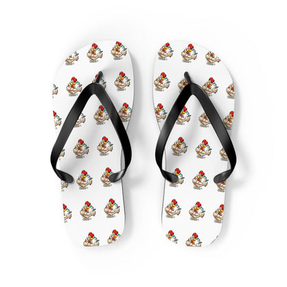 Rooster's Logo Flip Flops