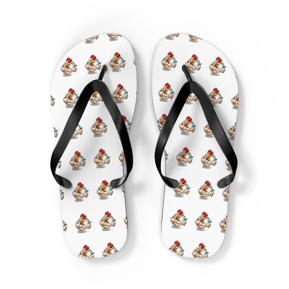 Rooster's Logo Flip Flops