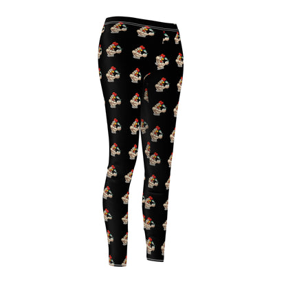 Leggings with Rooster's Logo Pattern