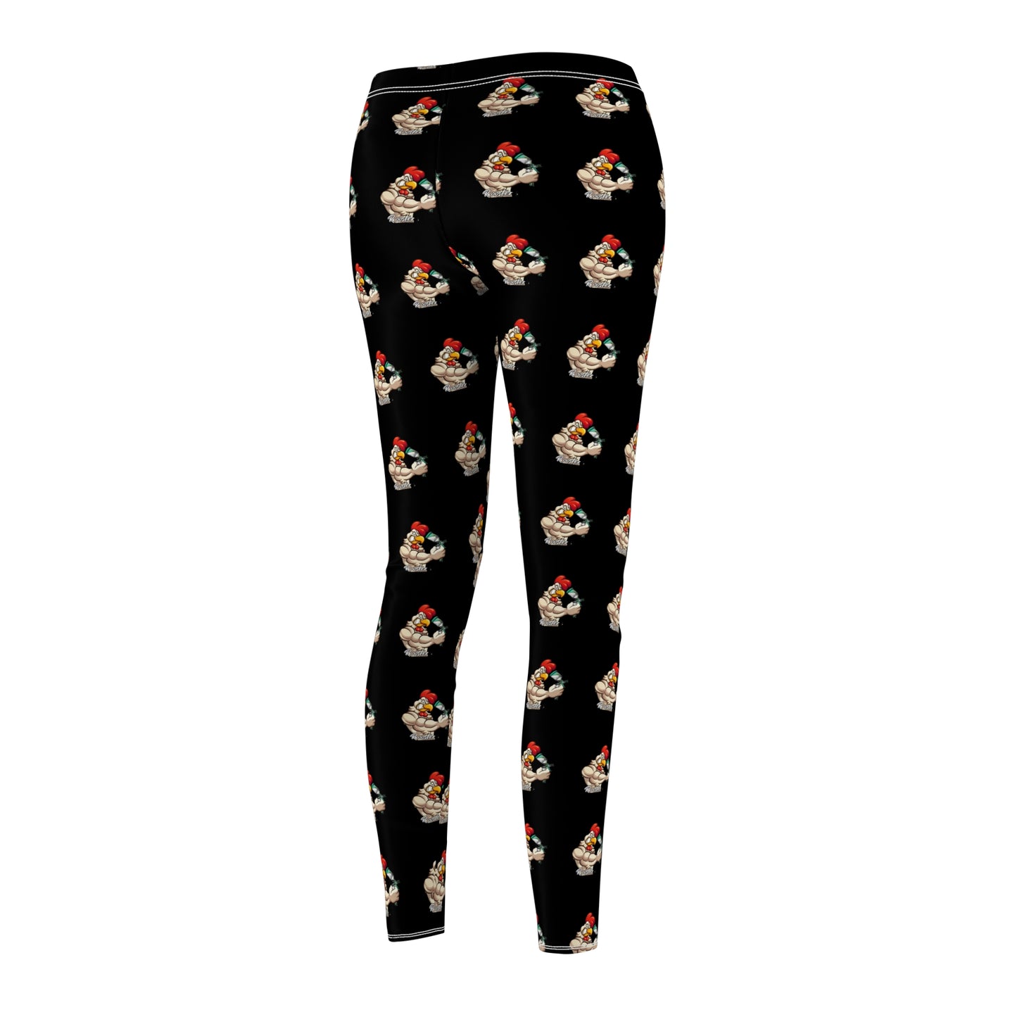 Leggings with Rooster's Logo Pattern