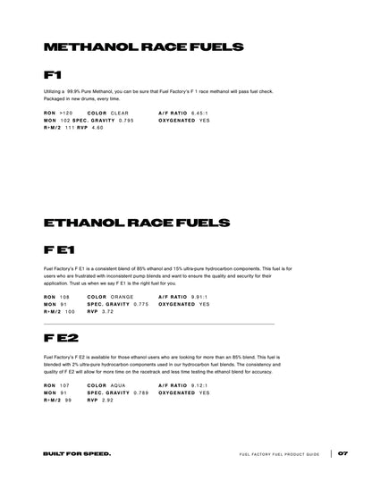 Fuel Factory - Performance Racing Fuel