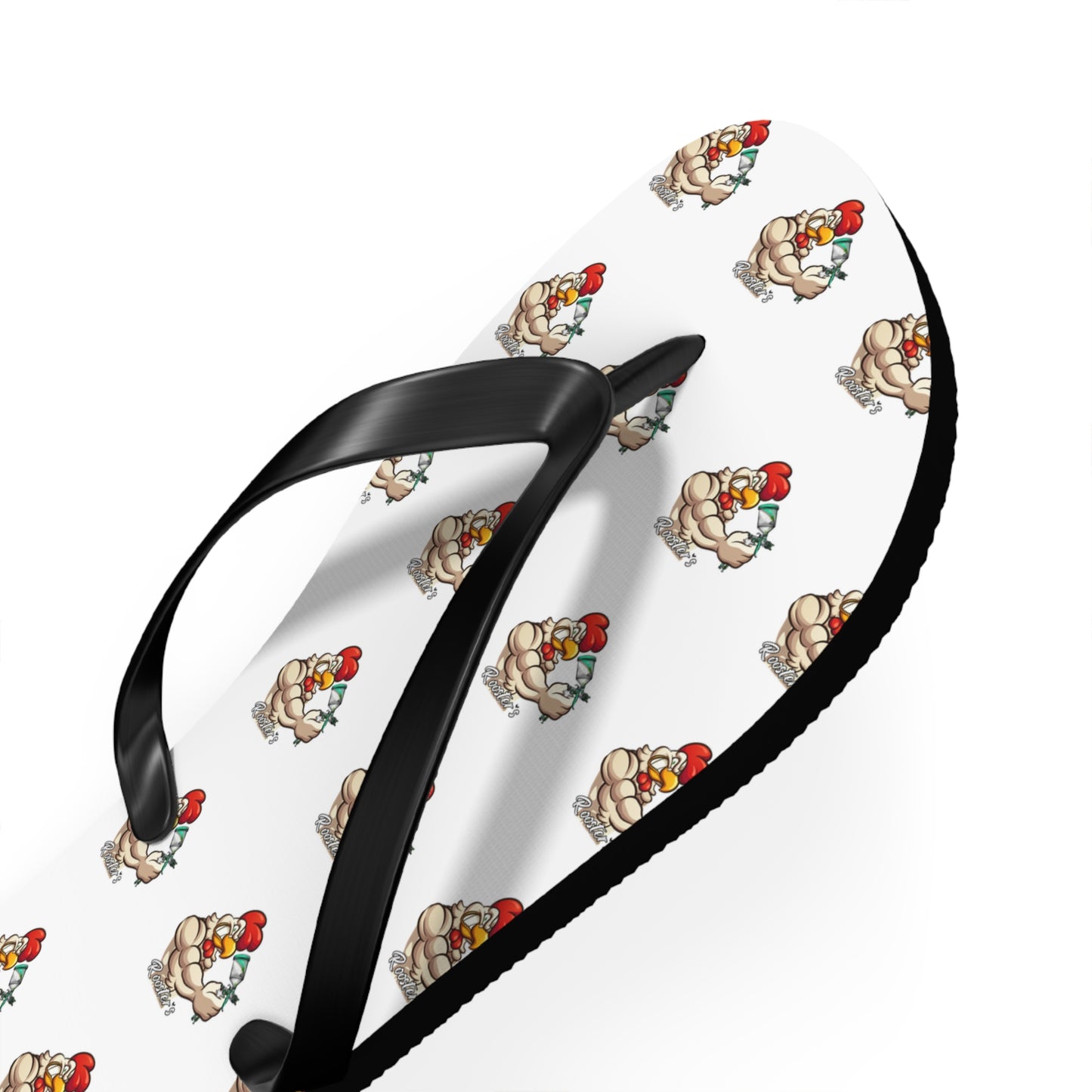 Rooster's Logo Flip Flops