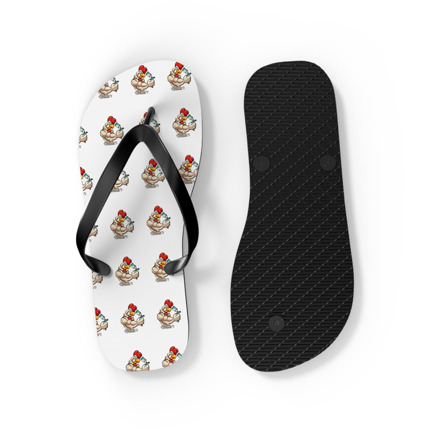 Rooster's Logo Flip Flops