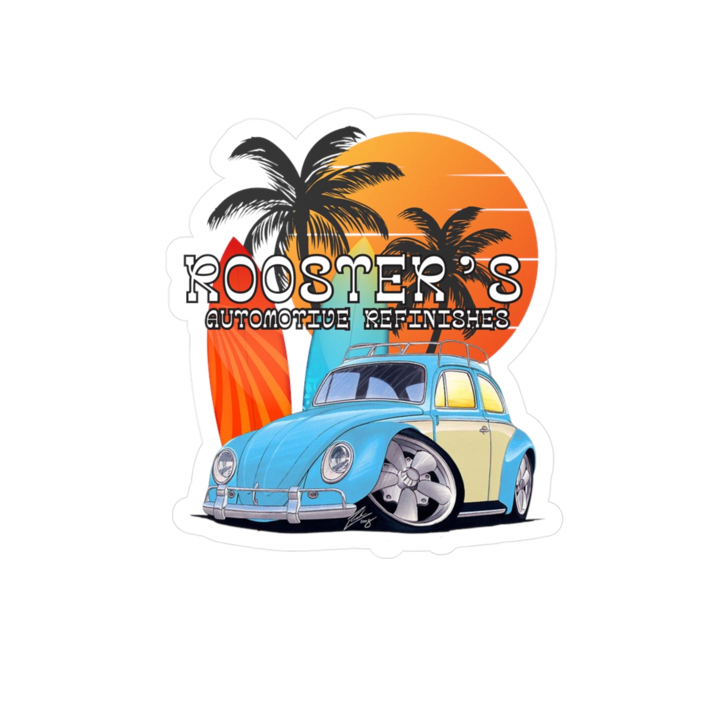 Rooster's Bug Vinyl Decals