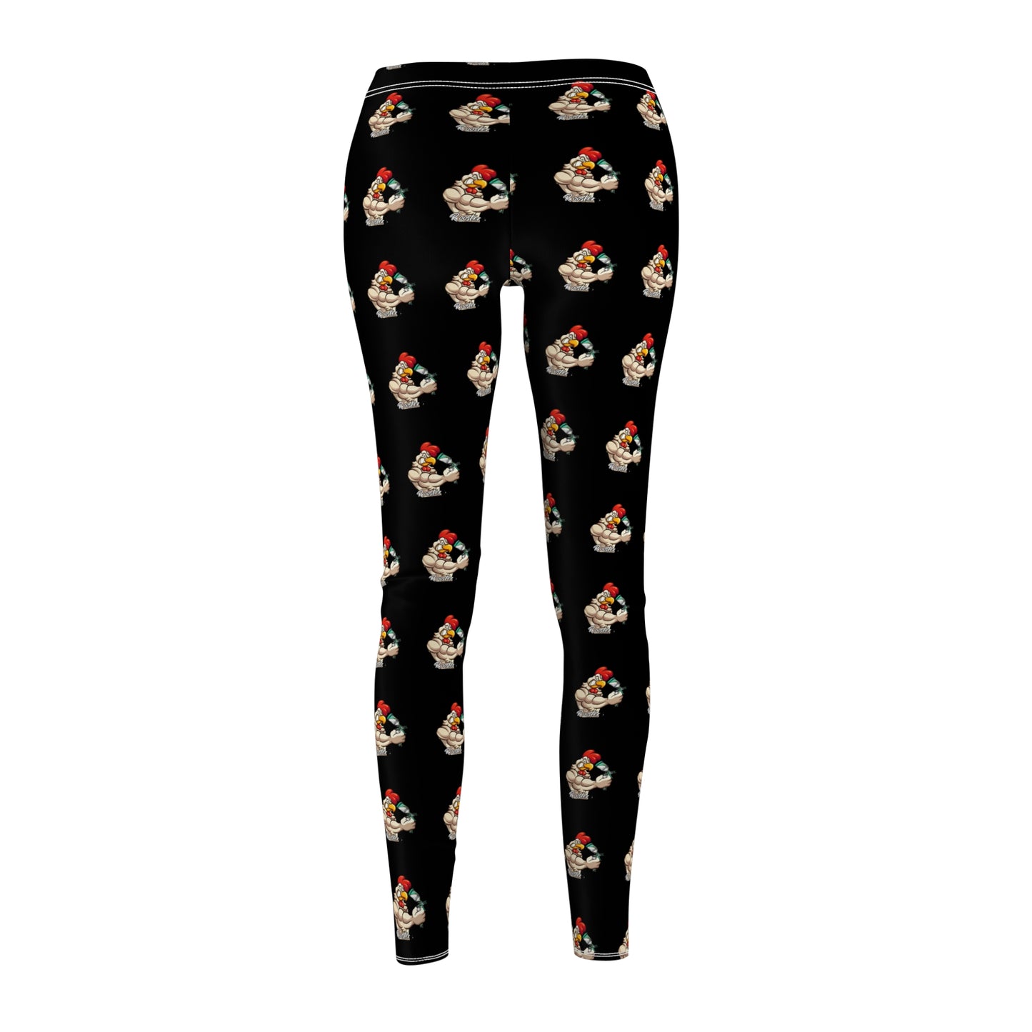 Leggings with Rooster's Logo Pattern