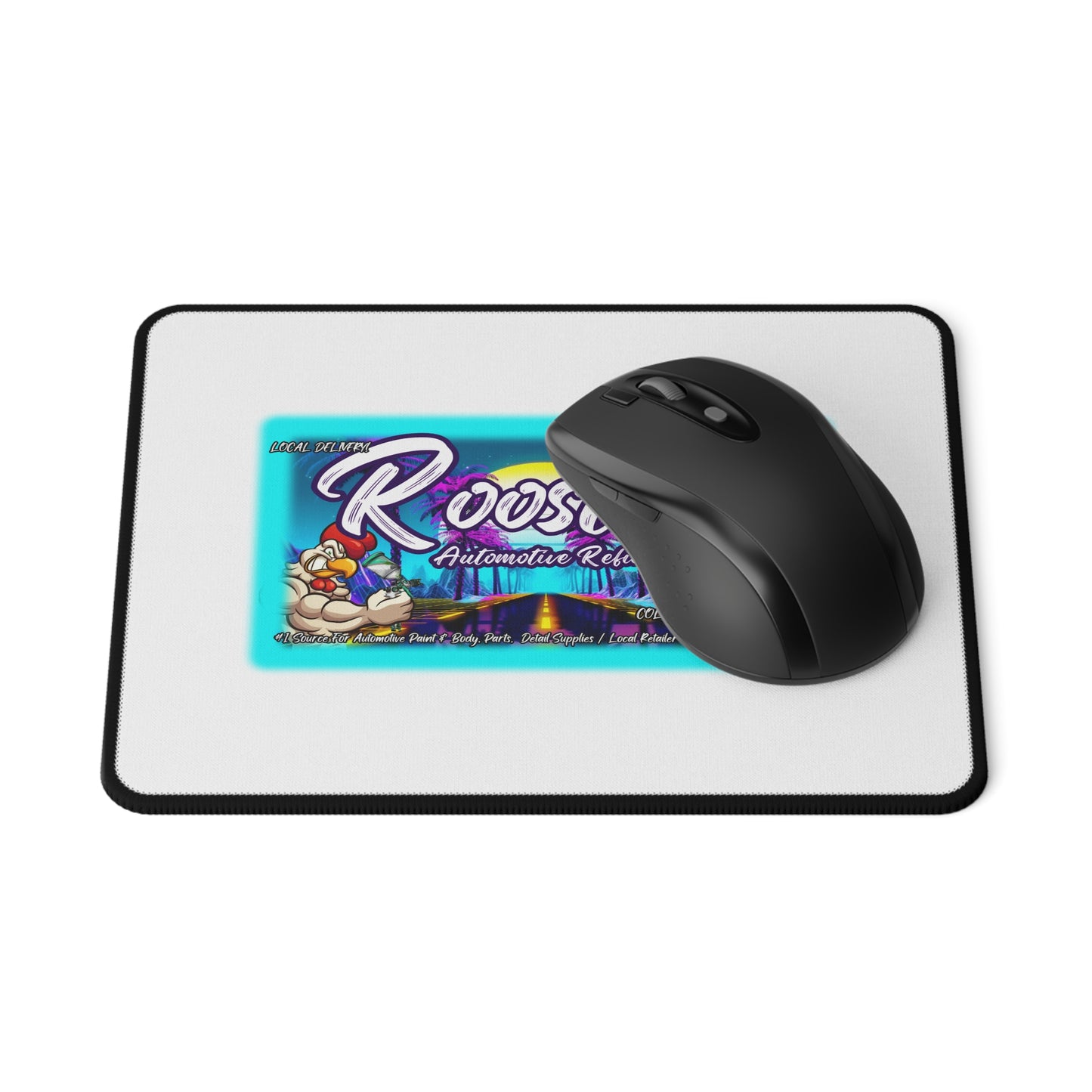 Rooster's Logo Non-Slip Mouse Pad