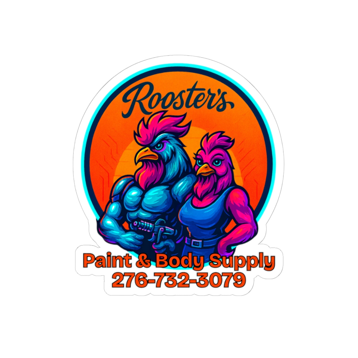 Rooster’s Logo Sticker