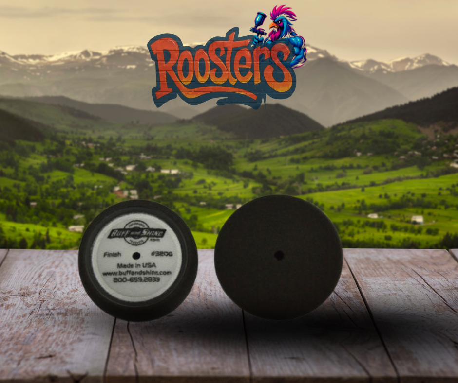 3" Black finishing pad - buffing