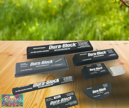 Standard closed-cell EVA rubber blocks—smooth-surface blocks requiring stick-on or PSA sandpaper 