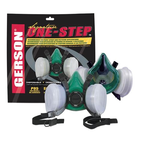 Gerson 8000 Series Half Mask Respirator with P95 filters, used for dust and paint protection in body shops and detailing environments