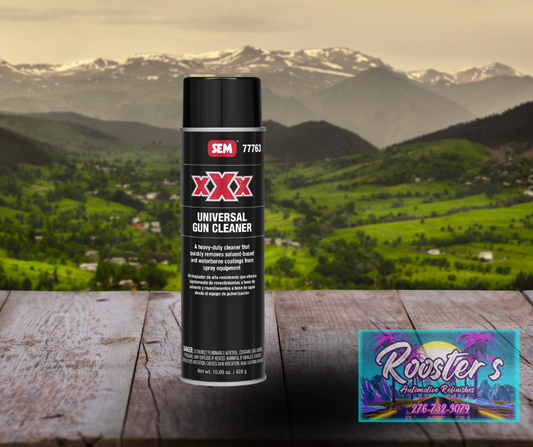 XXX Universal Gun Cleaner 15.09 oz aerosol can for removing solvent and waterborne coatings from spray guns and paint equipment