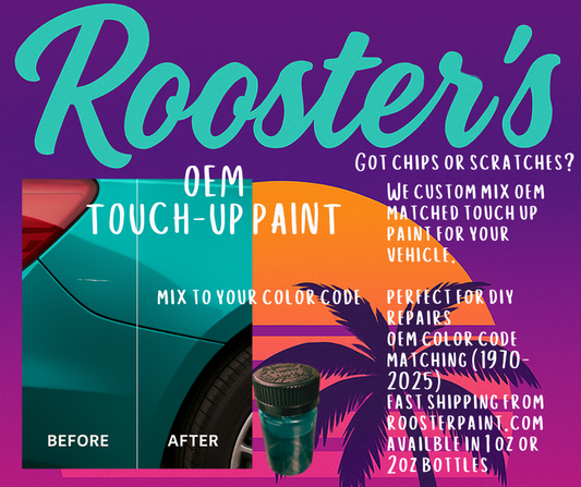 OEM TOUCH UP PAINT; all cars, touch up bottle OEM color code