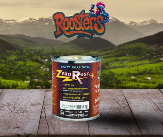 Zero Rust® quart can – black rust-inhibiting paint