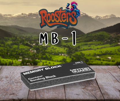 MB-1 Memory Block®: Dual-density Memory Block with soft conforming foam and rigid vinyl side for precision sanding.
